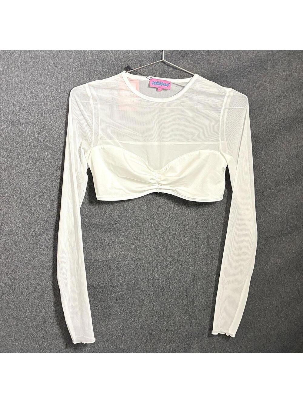 Edikted Women's White Crop-top